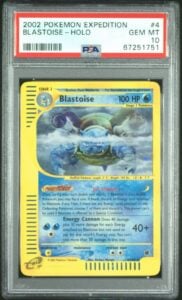 PSA 10 GEM MINT Blastoise 4/165 HOLO RARE Expedition Base Set Pokemon Card