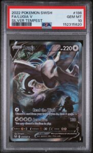 PSA 10 LUGIA V 186/195 | SWSH Silver Tempest Alt Art Graded Pokemon Card