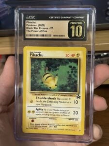 Pikachu: 2000 Pokémon Black Star Promo – 27 – The Power of One – CGC PRISTINE 10