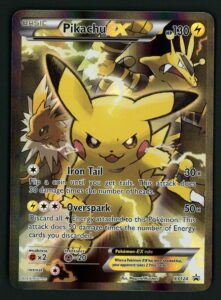 Pikachu EX LP XY124 – Holo Black Star Promo Full Art – Pokemon
