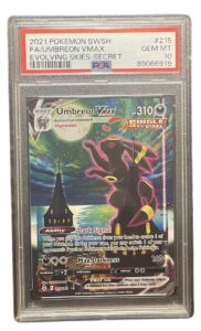 Pokemon 2021 Umbreon VMAX 215/203 Alt Art Evolving Skies GEM MINT PSA 10