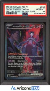 Pokemon 2025 Team Rocket’s Mewtwo ex 231/182 SIR Destined Rivals GEM MINT PSA 10