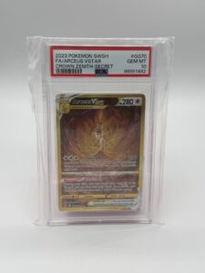 Pokémon Arceus VSTAR Secret Rare Full Art Holo GG70 Crown Zenith PSA 10