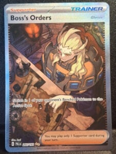 Pokémon Boss’s Orders 265/193 Paldea Evolved Special Illustration Rare Full Art