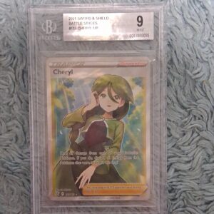 Pokémon Cheryl Full Art Ultra Rare Holo Battle Styles 159/163 Beckett 9 2021