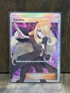 Pokémon Cynthia Full Art Ultra Rare Holo Trainer 148/156 SM-Ultra Prism