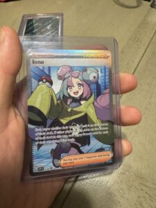Pokémon Iono Full Art Holo Promo Card 124 SVP Scarlet & Violet Trainer