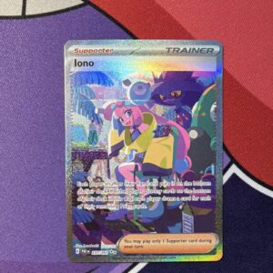 Pokémon Iono Trainer Full Art Special Illustration Rare Holo SV: Paldean Fates …