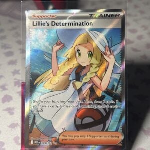 Pokémon Lillie’s Determination 169/132 : Mega Evolution Full Art Holo Trainer NM