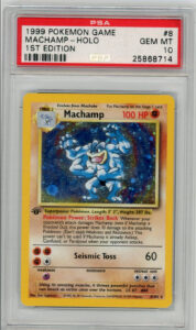 Pokemon Machamp Base Set 1st Edition Holo Rare #8 PSA 10 Gem Mint