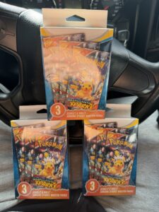 Pokémon Scarlet & Violet Surging Sparks Booster Pack 3-Pack Pikachu English