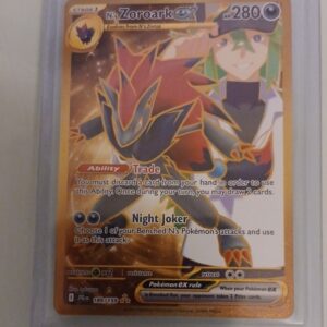 Pokémon TCG N’s Zoroark ex Sv09 189/159 Stage 1 Hyper Rare Full Art Holo 280 HP