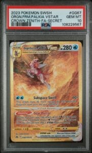 Pokemon TCG Palkia VSTAR GG67 Crown Zenith Gold Card PSA 10 GEM MINT (2)