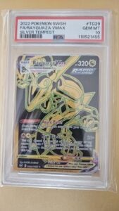 Pokémon TCG Rayquaza VMAX Silver Tempest TG29/TG30 PSA 10