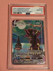 Pokemon Umbreon VMAX Evolving Skies Full Art Secret Rare #215 PSA 10 Moonbreon