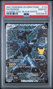 Pokemon Zekrom Celebrations Classic Coll. Black & White Full Art #114 PSA 10