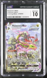 Rayquaza VMAX (Alternate Art Secret) 218/203 SWSH07: Evolving Skies Holo CGC 10
