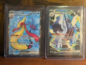 SURGING SPARKS FULL ART COMBO – MILOTIC EX AND ARCHALUDON EX – #217/191, 241/191