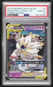 Solgaleo & Lunala GX Pokémon Sun & Moon Cosmic Eclipse PSA 10 GEM MT