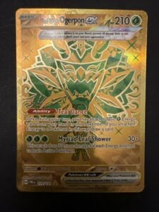Teal Mask Ogerpon Ex 177/131 Prismatic Evolutions Gold Holo Full Art Pokémon TCG