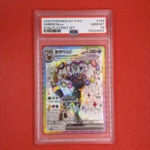 Umbreon ex Pokemon 2025 SV8a Playmat Set Promo Korean 143/SV-P PSA 10