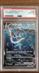 VAPOREON VMAX 006/009 PSA 10 CSHC ALT ART EEVEE GIFT BOX PROMO POKEMON CHINESE