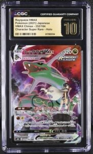 ✨✨ CGC 10 Pristine Rayquaza VMAX CSR 252/184 S8b Climax Pokemon Card Japanese