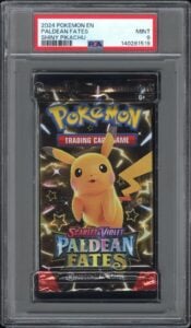 2024 Pokemon Paldean Fates Shiny Pikachu PSA 9 Mint Foil Booster Pack