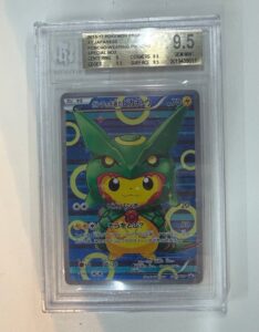 BGS9.5 Pokemon card Pikachu XY-P 230/XY-P wearing a poncho PROMO Rayquaza