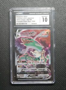 CGC Gem Mint 10 Pokemon Rayquaza 252 CSR VMAX Climax Full Art Japanese PSA