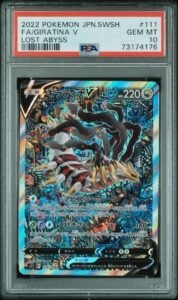 PSA 10 GEM MINT Giratina V 111/100 SR Alt Art Lost Abyss Japanese Pokemon Card