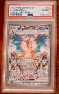 PSA 10 Gem Mint – Charizard EX 134/108 Black Flame SAR – Japanese POKEMON
