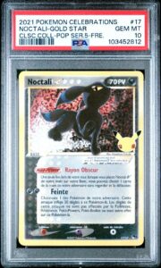 PSA 10 Noctali Gold Star 17/17 Pokemon EB7.5: Celebrations 25 Years – French