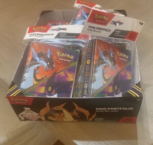 Phantasmal Flames Booster Pack 8 Count + 8 Count of Mini Portfolio + Display Box