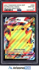 Pokemon 2021 Pikachu VMAX SWSH062 Full Art Sword Shield Black Star Promos PSA 10