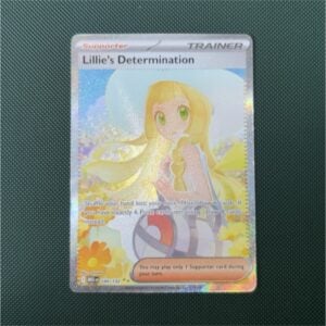 Pokémon Lillie’s Determination 184/132 Me01 Mega Evolution Trainer Full Art Holo