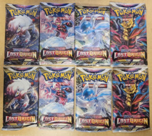 Pokemon Lost Origin Booster Pack Art Set- (8) Booster Packs- New & Sealed