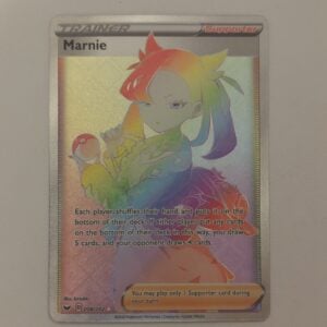 Pokémon Marnie Full Art Holo Secret Rare Trainer 208/202 Swsh01 Sword & Shield