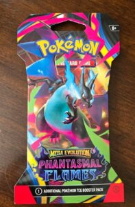 Pokémon Mega Evolution–Phantasmal Flames Sleeved Booster Pack Charizard Pokemon