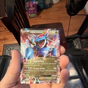 Pokémon Salamence EX Ultra Rare Full Art Holo XY170 180 HP 130 Attack Card