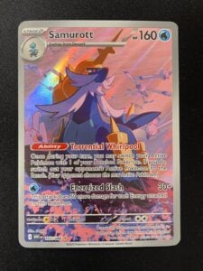 Pokemon Samurott Illustration Rare SV: White Flare 107/086 NM