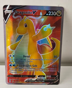 Pokemon TCG Dragonite V 191/203 Full Art Ultra Rare Evolving Skies Card