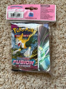 Pokemon TCG Fusion Strike Mini Portfolio Album Binder And Booster Pack Sealed