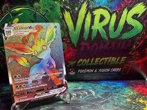 Pokémon TCG Leafeon VMAX 204/203 Secret Rare Full Art Holo Evolving Skies