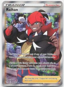 Raihan (Full Art) Ultra Rare SWSH07: Evolving Skies SWSH07 Supporter Holo 202/20