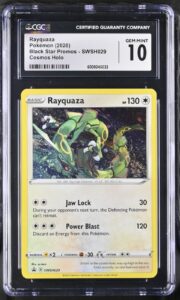 Rayquaza – (Cosmos Holo) SWSH029 Promo CGC 10 GEM MINT🌀SWIRL🌀
