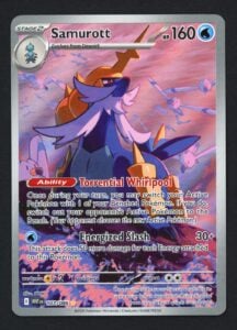 Samurott 107/086 SV: White Flare Illustration Rare Pokemon TCG