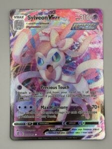 Sylveon VMAX 75/203 Evolving Skies Holo Rare Full Art Pokemon Card NM