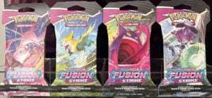 ✨ Pokémon TCG Fusion Strike 4x Sleeved Booster Pack – Full Art Set (Sealed) ✨