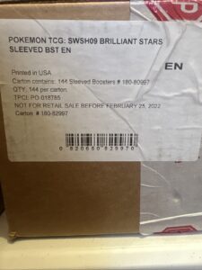 144x Brilliant Stars Sleeved Booster Pack Factory Sealed Case
